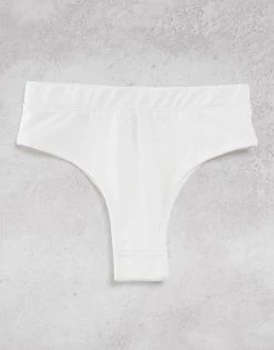 Budget 🎁 Public Desire Briefs In Off White Cotton For Women ✨