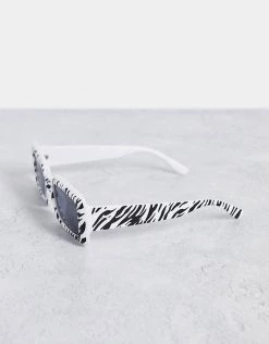 Cheapest 😉 Public Desire Square 👓 Sunglasses In Zebra Print For Women Black ✔️ -Outlet Women's Public Desire Store unnamed file 53