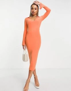 Flash Sale ๐ Public Desire Collar Midi ๐ Dress With Open Back In Orange For Women ๐ 10 Flash Sale ๐ Public Desire Collar Midi ๐ Dress With Open Back In Orange For Women ๐ -Outlet Women's Public Desire Store unnamed file 563