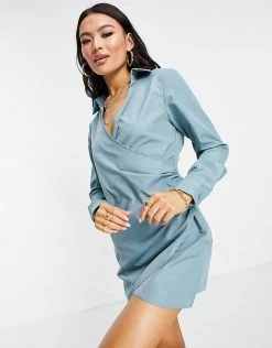 Discount โญ Public Desire Plunge Front Wrap ๐ Shirt ๐ Dress In Sage For Women Pistachio ๐ 10 Discount โญ Public Desire Plunge Front Wrap ๐ Shirt ๐ Dress In Sage For Women Pistachio ๐ -Outlet Women's Public Desire Store unnamed file 583