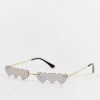 Buy 😍 Public Desire Multi Heart 👓 Sunglasses In Metallic Silver For Women 💯