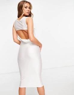 Cheapest ๐ Public Desire Cowl Midi ๐ Dress With Strap Detail In White For Women โ๏ธ 9 Cheapest ๐ Public Desire Cowl Midi ๐ Dress With Strap Detail In White For Women โ๏ธ -Outlet Women's Public Desire Store unnamed file 727