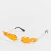 Budget ✨ Public Desire Mini Flames 👓 Sunglasses Neon Orange For Unisex 😉