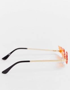 Budget ✨ Public Desire Mini Flames 👓 Sunglasses Neon Orange For Unisex 😉 -Outlet Women's Public Desire Store unnamed file 83