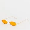 Wholesale ✔️ Public Desire Mini Oval 👓 Sunglasses In Neon Orange For Unisex 😍 -Outlet Women's Public Desire Store unnamed file 85