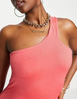 Outlet 🔥 Public Desire Double Layer Slinky Assymetric Mini 👗 Dress In Magenta For Women 🔥 -Outlet Women's Public Desire Store unnamed file 878