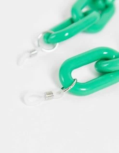 Flash Sale 🥰 Public Desire Oversized Chunky Glasses Chain In Green For Unisex 🛒 -Outlet Women's Public Desire Store unnamed file 97